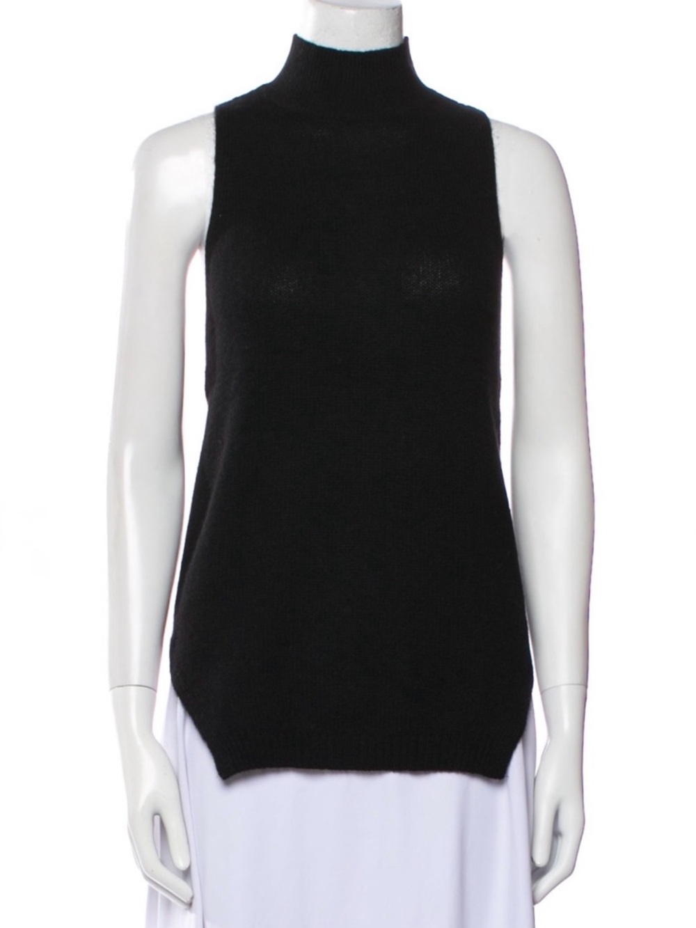 NEW 360 Cashmere Turtleneck Sleeveless Sweater Top